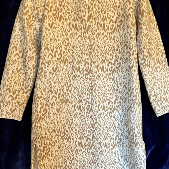 Nine West over coat Womens size M camel leopard print - Picture 2 of 5